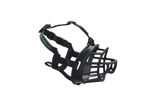 A dog training muzzle for the services we provide in Tampa, FL