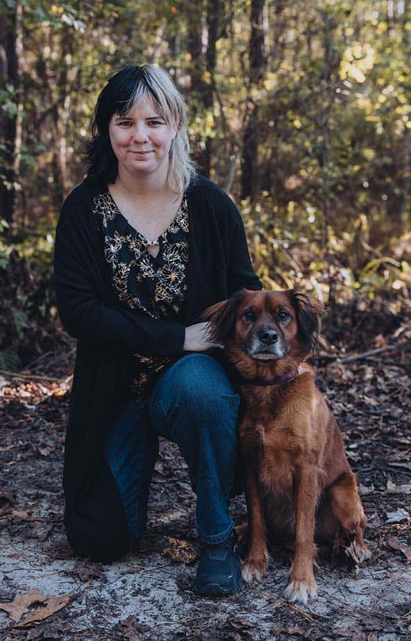 Kendra, expert dog trainer in Tampa, FL, with her dog.