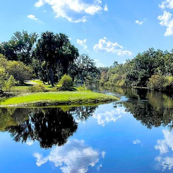 A beautiful riverside park, ideal for dog training in Valrico, FL.